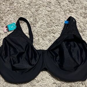 NEW Bali Women's Passion for Comfort Minimizer Underwire Black Bra 34DDD